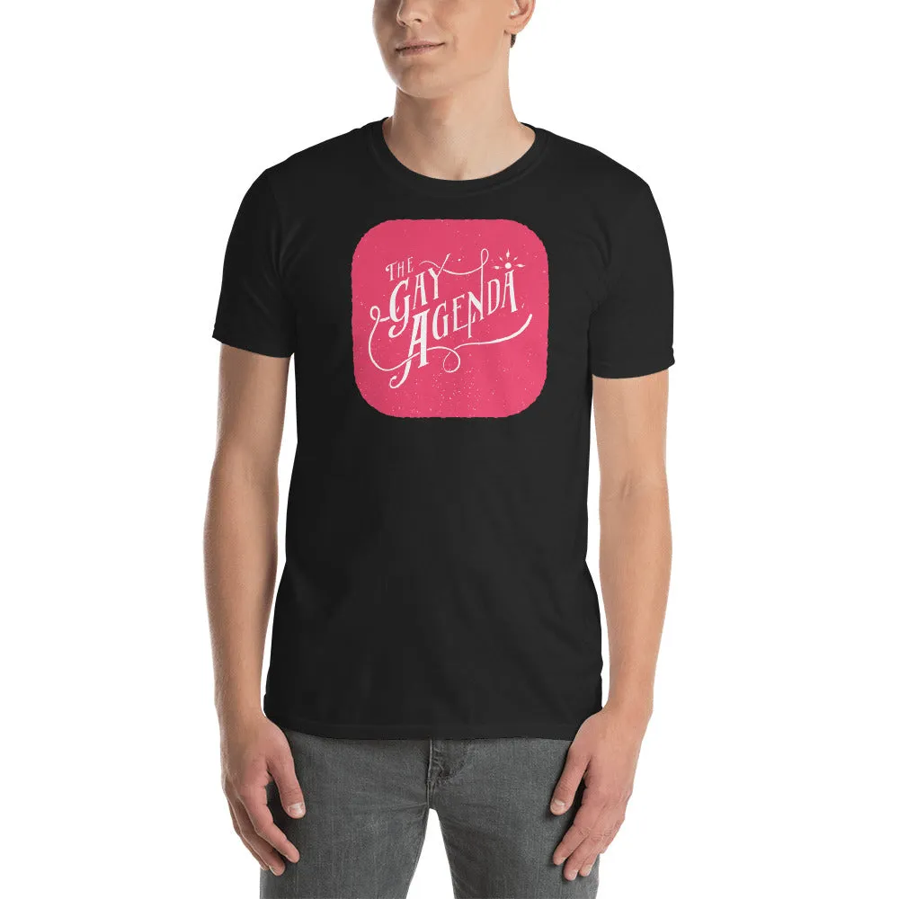 Gay Agenda T Shirt Black Cotton Gay Agenda Man Fit T Shirt