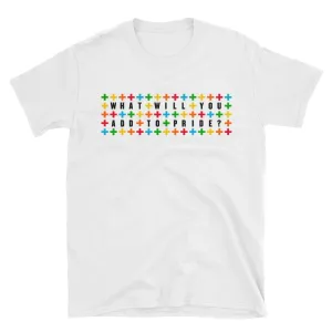 Gay Pride T-shirt Rainbow T-shirt White Gay Male Fit T Shirt