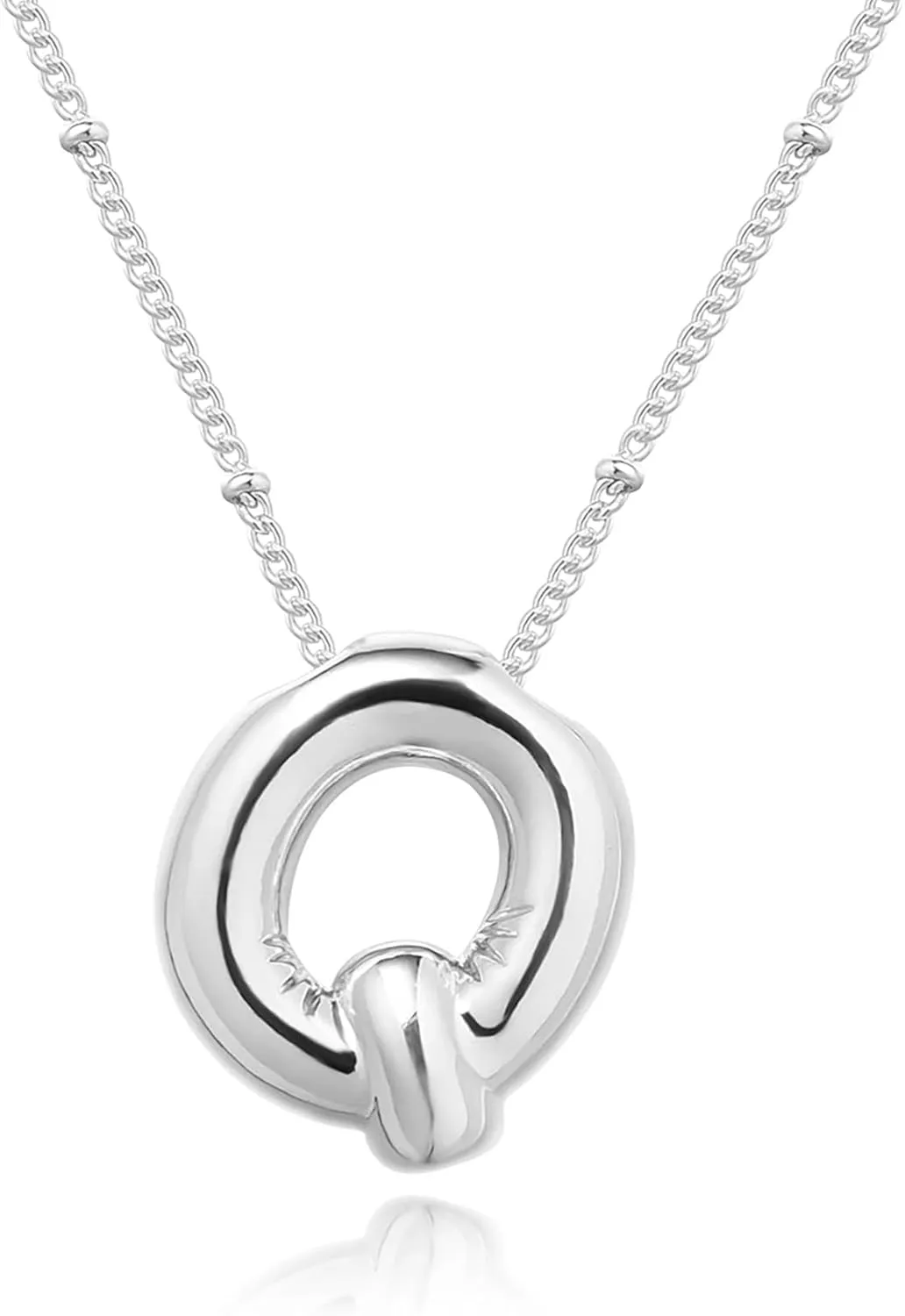 Gold Bubble Letter Necklace for Women, 14k Gold Plated Balloon Initial Letter Pendant Necklace Dainty Charm Initial Necklaces for Women Trendy Chunky Custom Name Necklace Gold Jewelry for Women