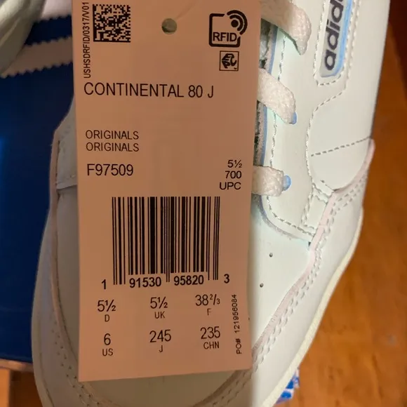 Grade school Continental 80 Ice Mint F97509