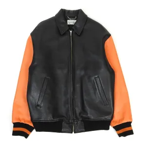 Guilty Parties Leather Varsity Jacket Size Large