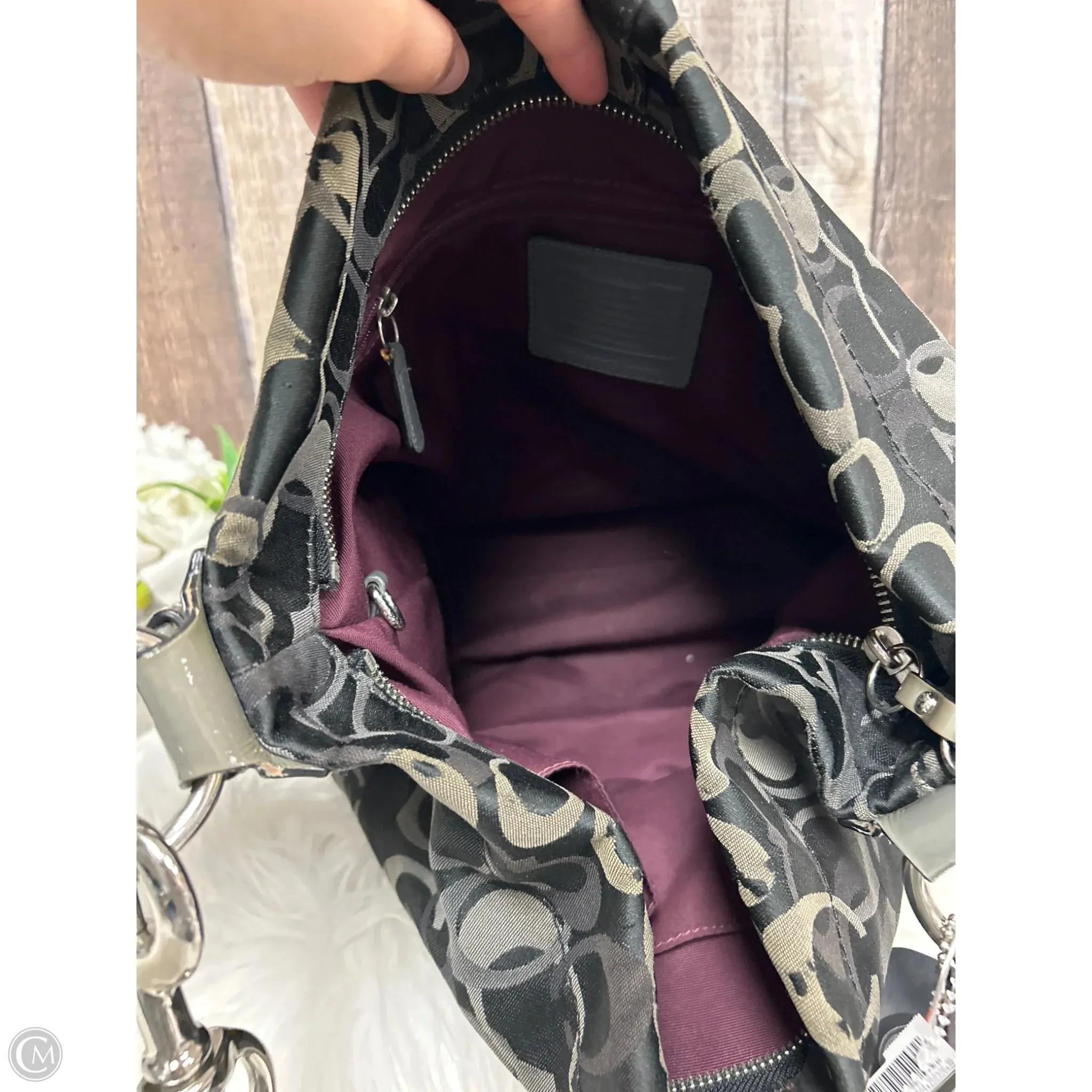 Handbag Designer By Coach, Size: Medium