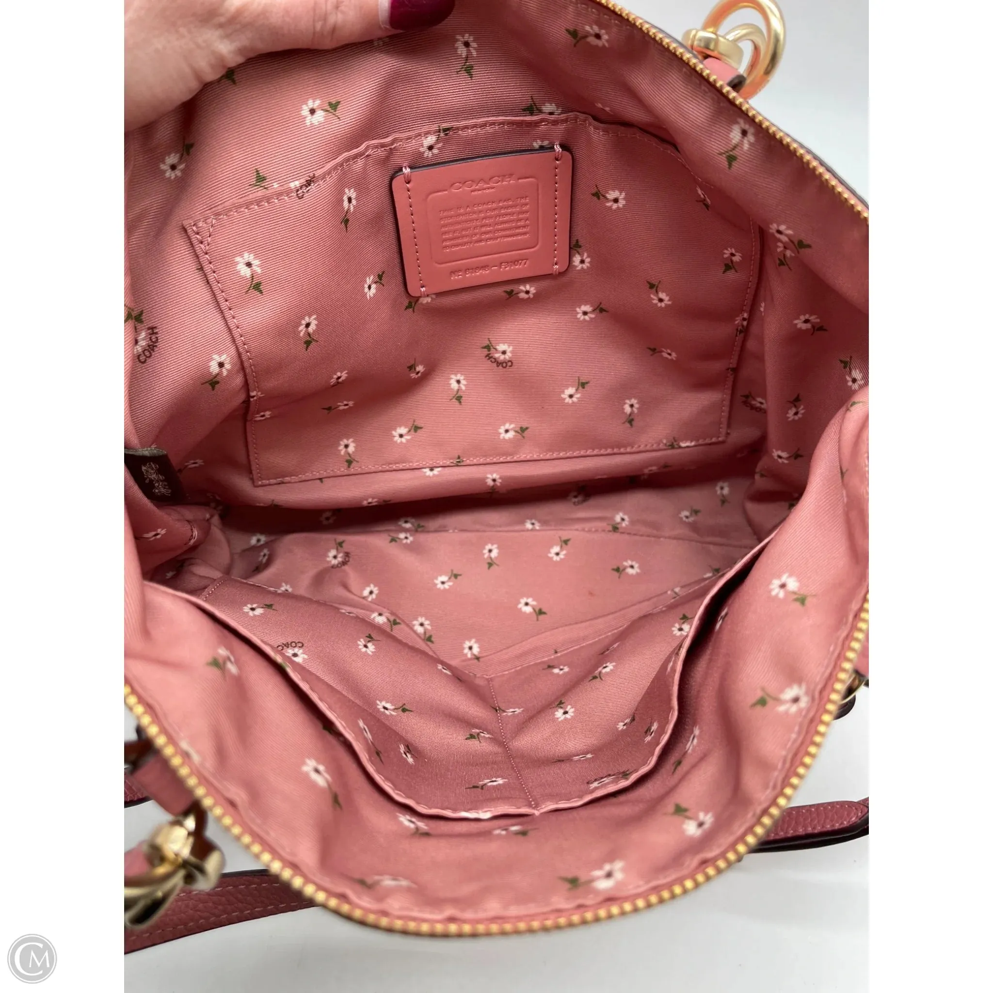 Handbag Designer By Coach, Size: Medium