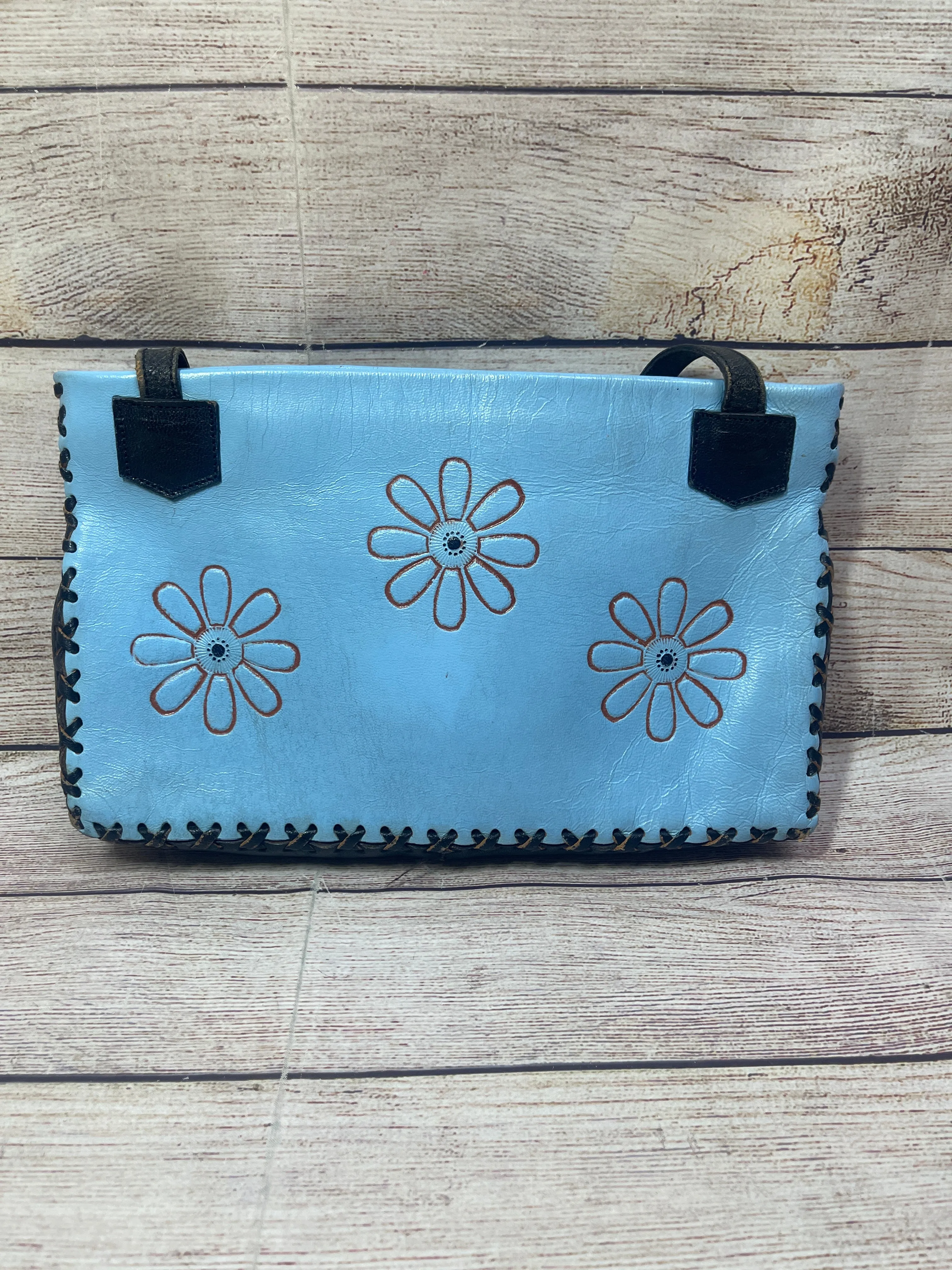Handbag Leather By Clothes Mentor, Size: Medium