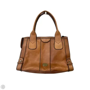Handbag Leather By Fossil, Size: Medium