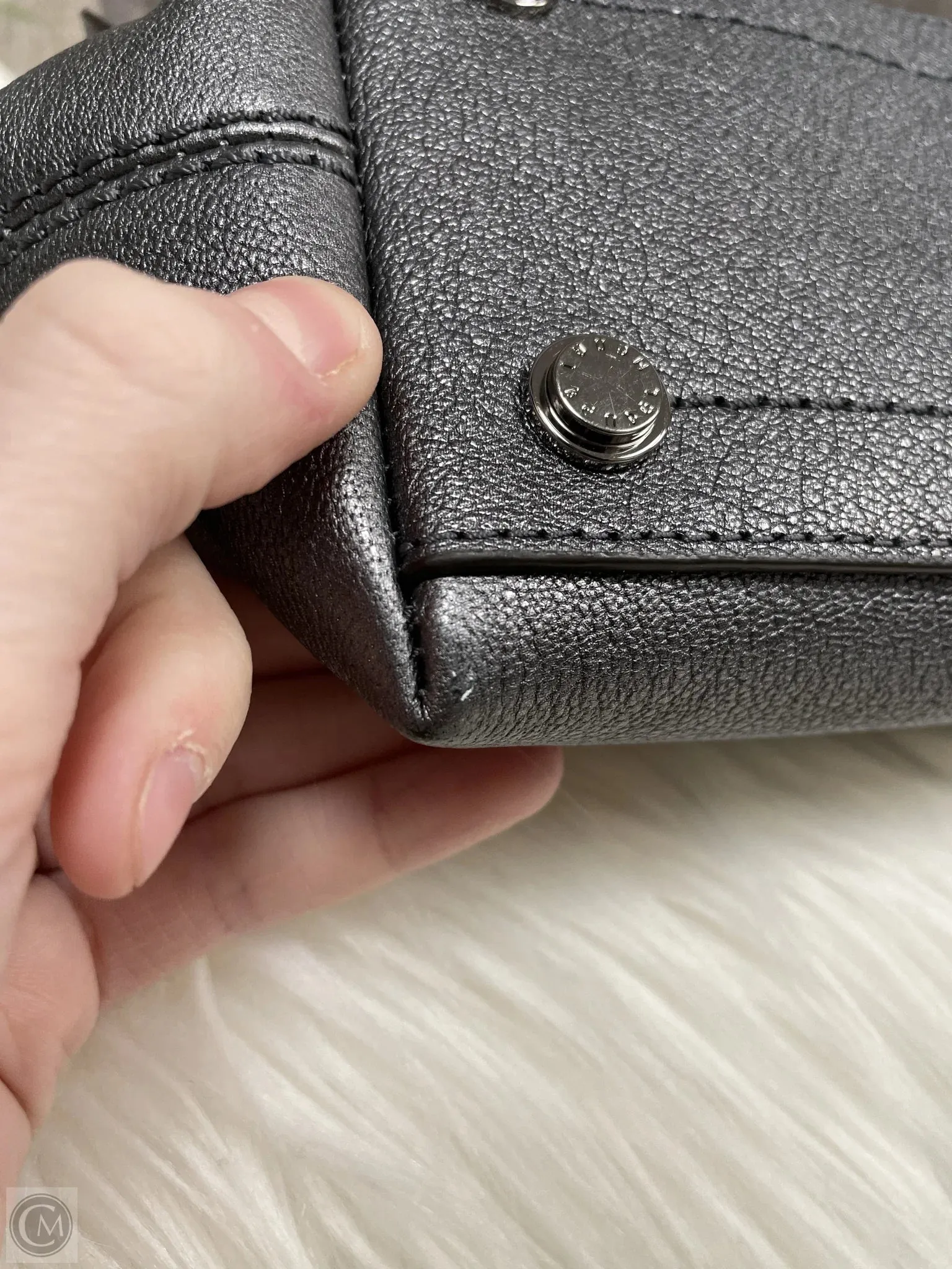 Handbag Leather By Henri Bendel, Size: Large