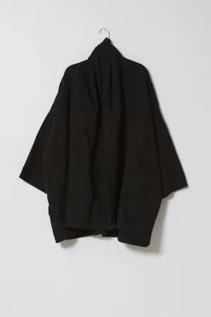 Haori Coat in Lightweight Crinkled Cotton, Core Colors