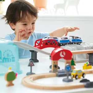 Hape City Train Bucket Set