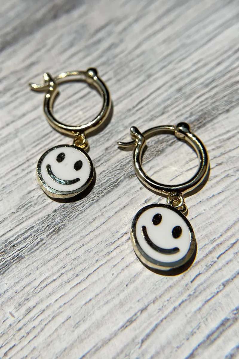 Happy Huggie Earrings