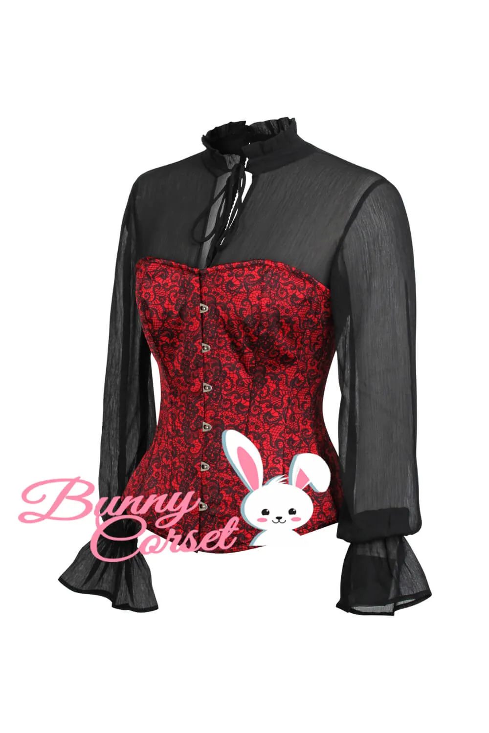 Harva Red Overbust Corset