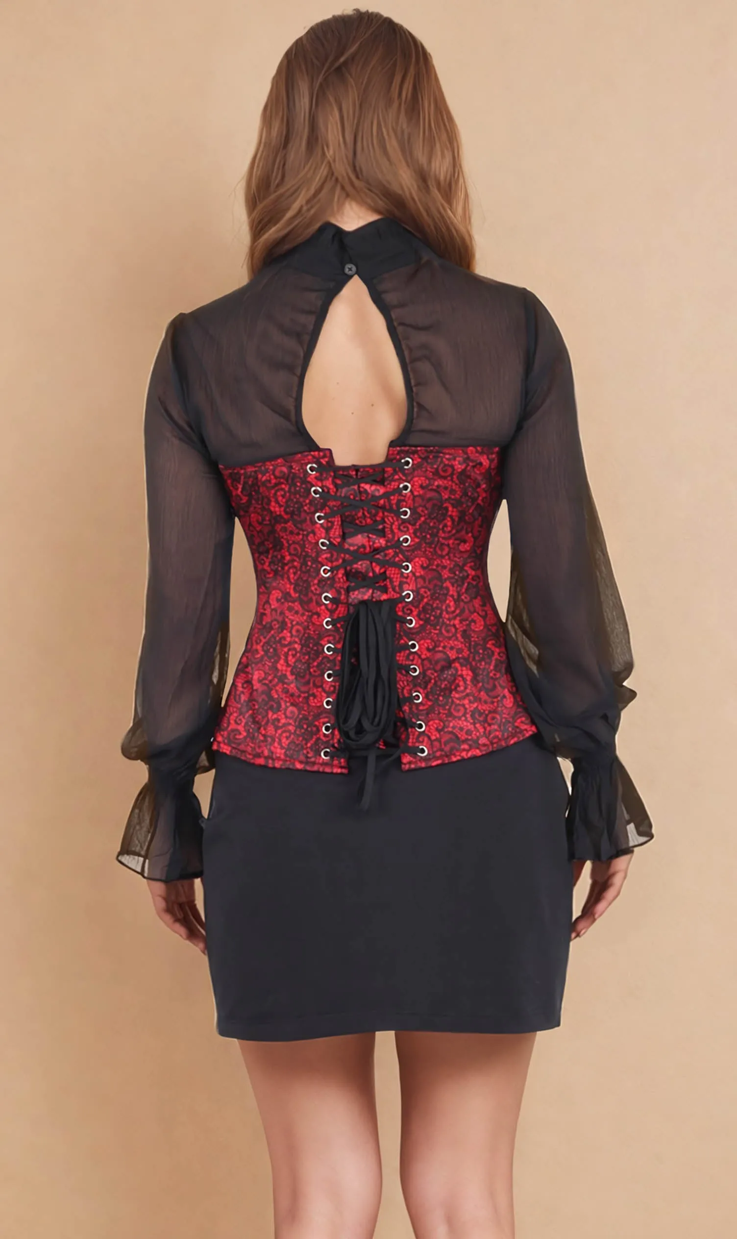 Harva Red Overbust Corset