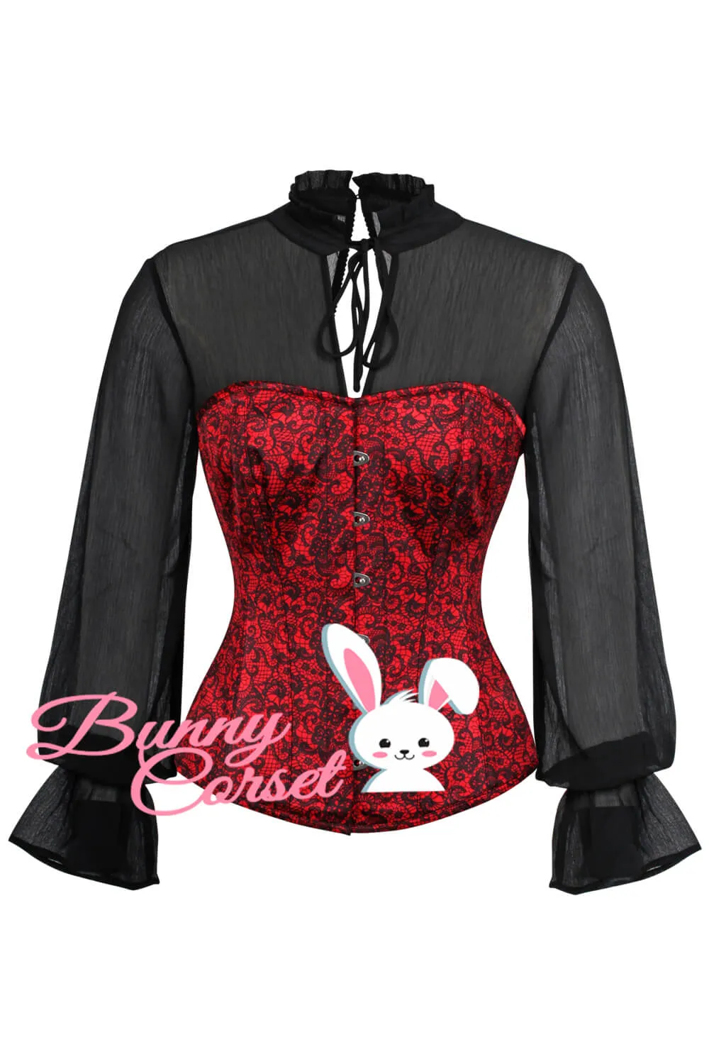 Harva Red Overbust Corset