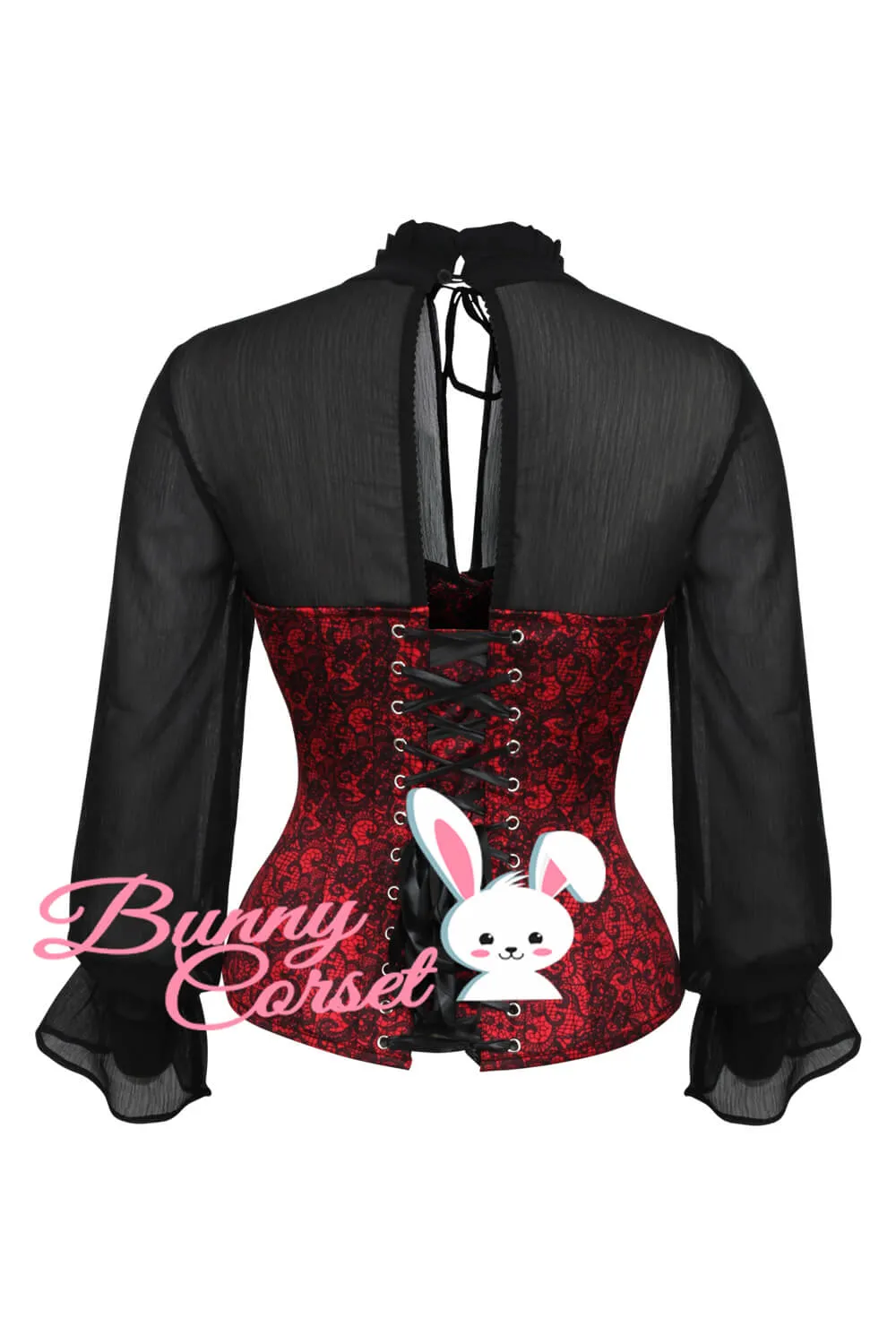Harva Red Overbust Corset
