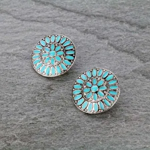 Helen Medallion Cluster Post Earrings