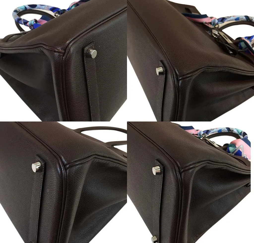 Hermès Birkin 35 Cacao Bag PHW