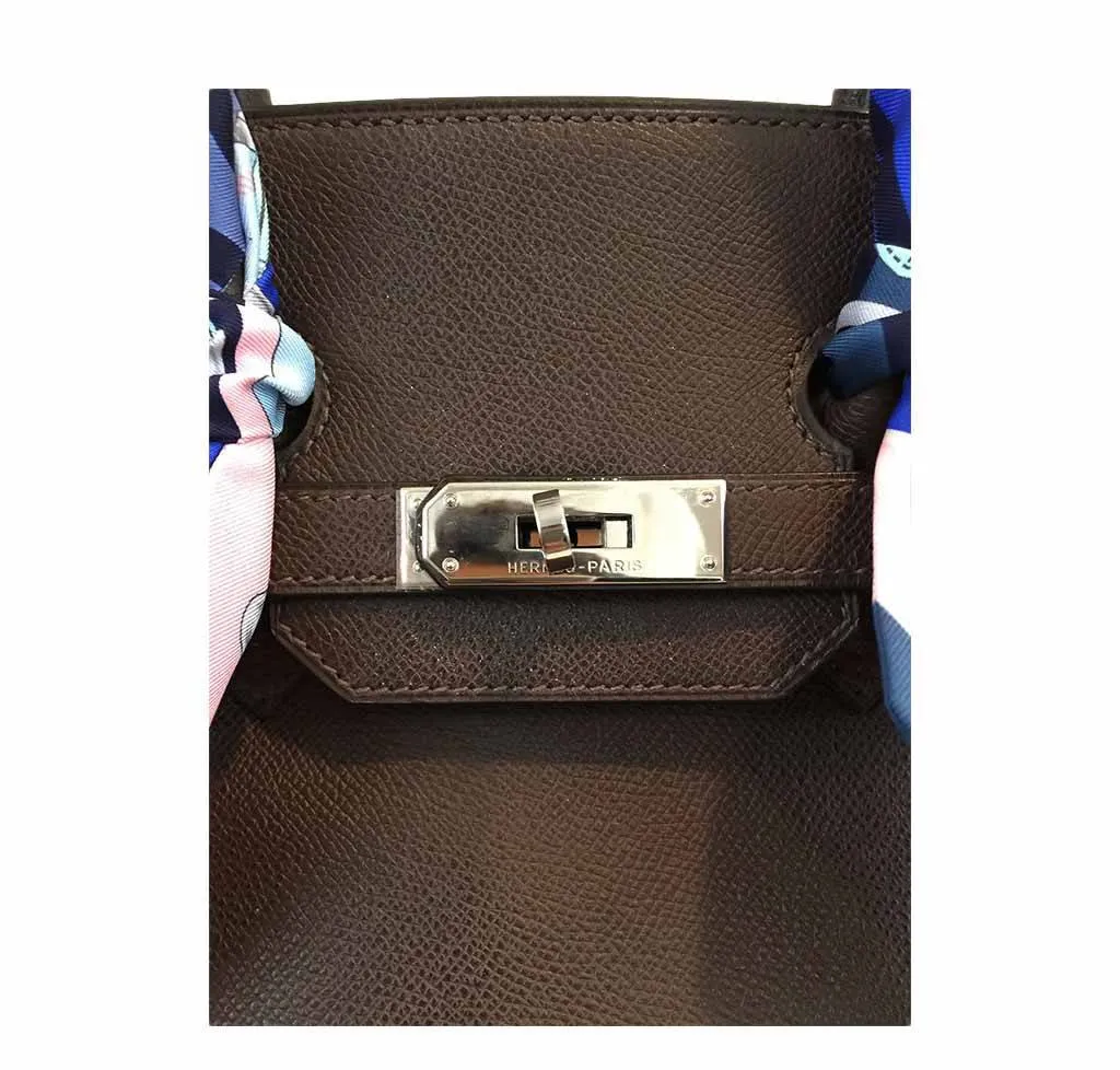 Hermès Birkin 35 Cacao Bag PHW