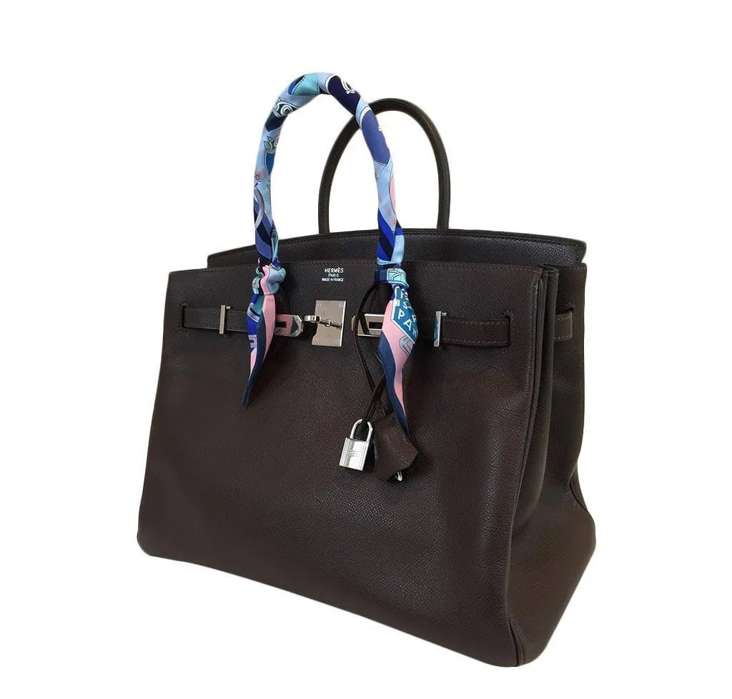 Hermès Birkin 35 Cacao Bag PHW
