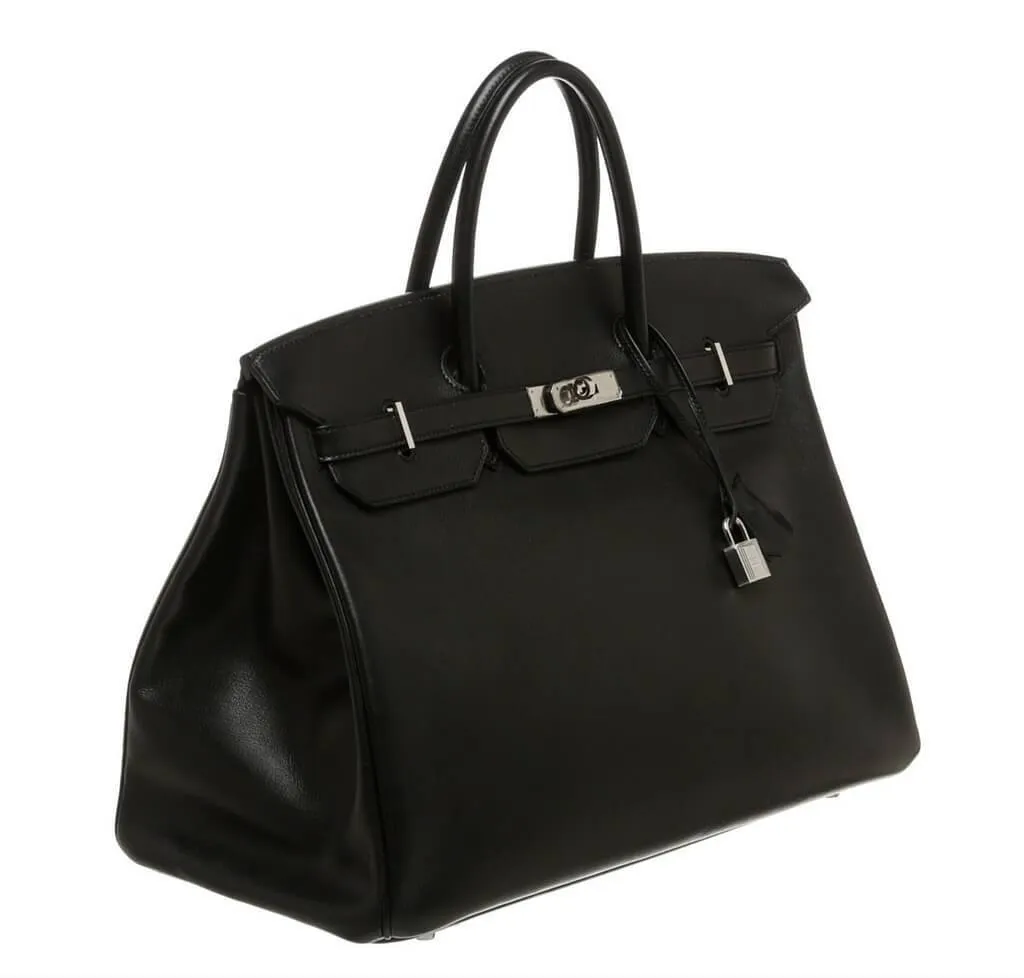 Hermès Birkin 40 Noir Bag PHW
