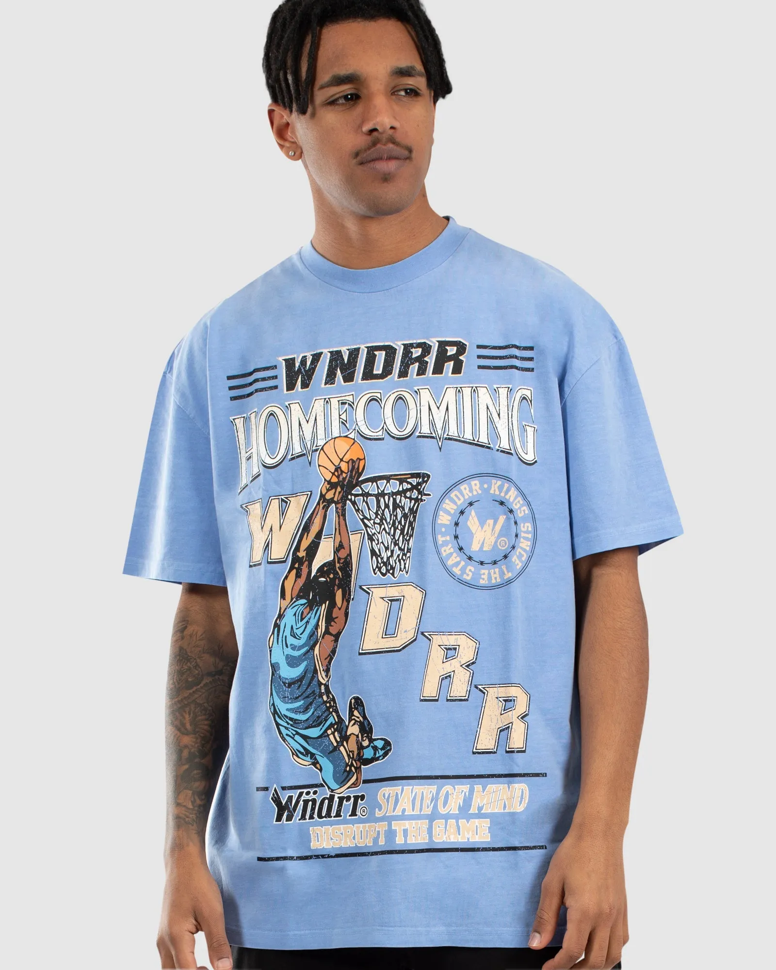 Homecoming Vintage Fit Tee - Washed Blue