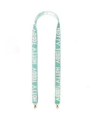 Hotty Toddy Beaded Strap - Powder Blue & White