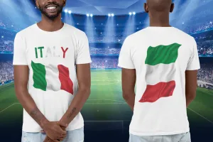 Italy Waving Flag T-Shirt