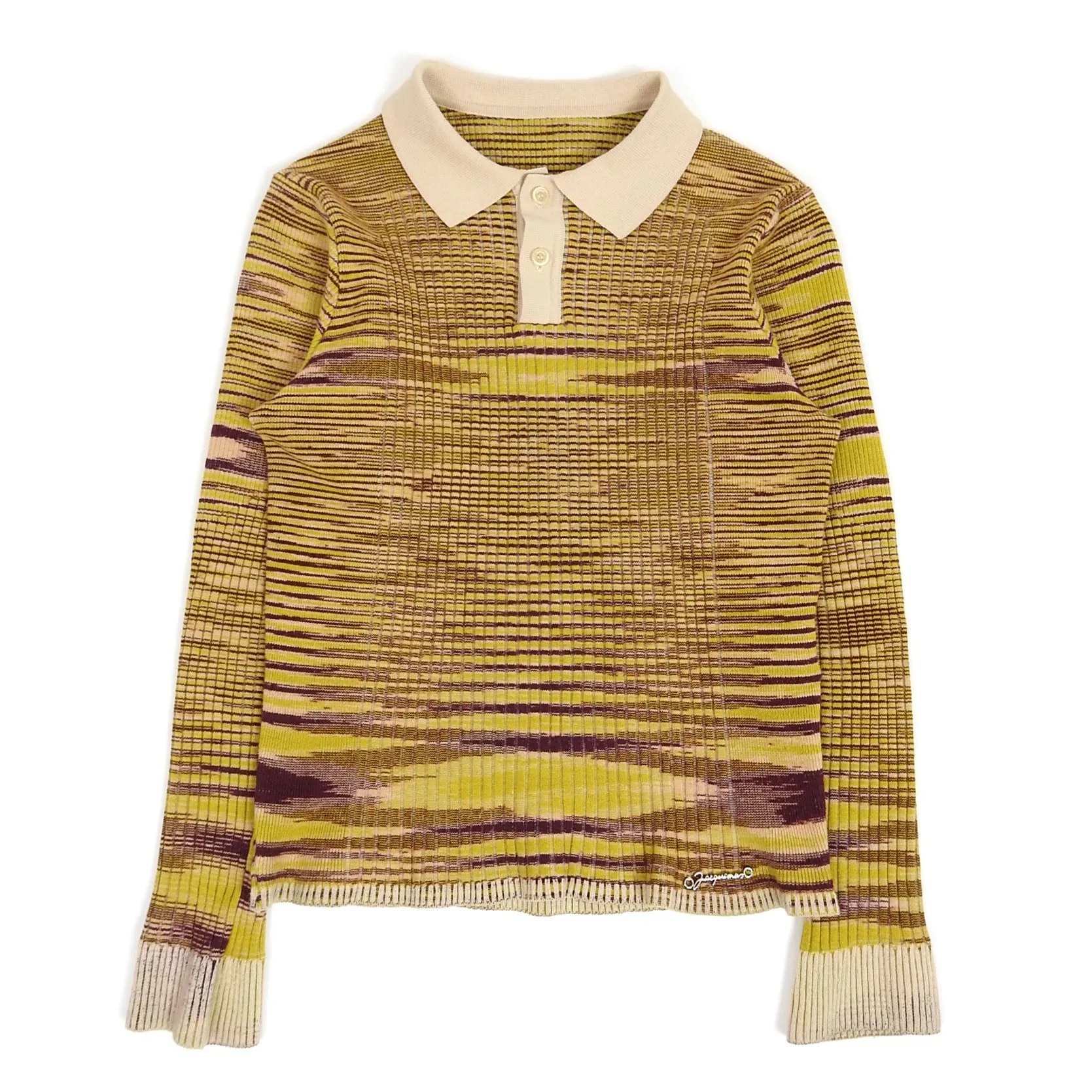 Jacquemus Knit LS Polo Size Large