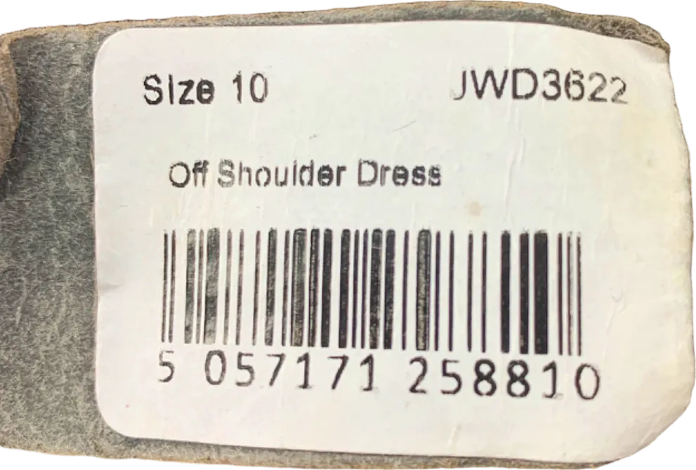Jaded London White Off Shoulder Dress UK 10