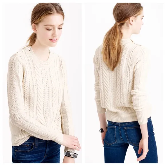 J.Crew PERFECT CABLE SWEATER