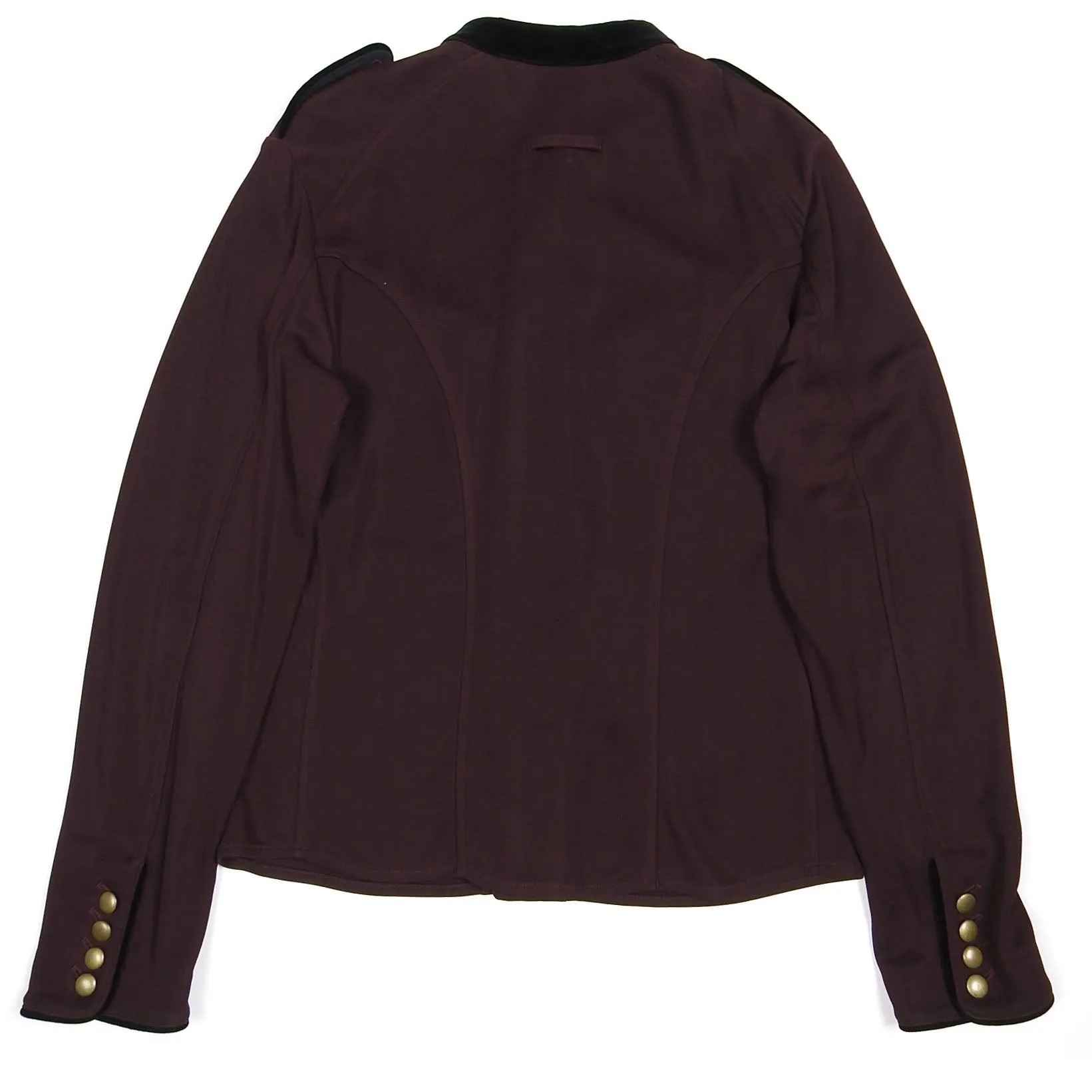 Jean Paul Gaultier Burgundy Military Button Up Shirt Size 16 || 41