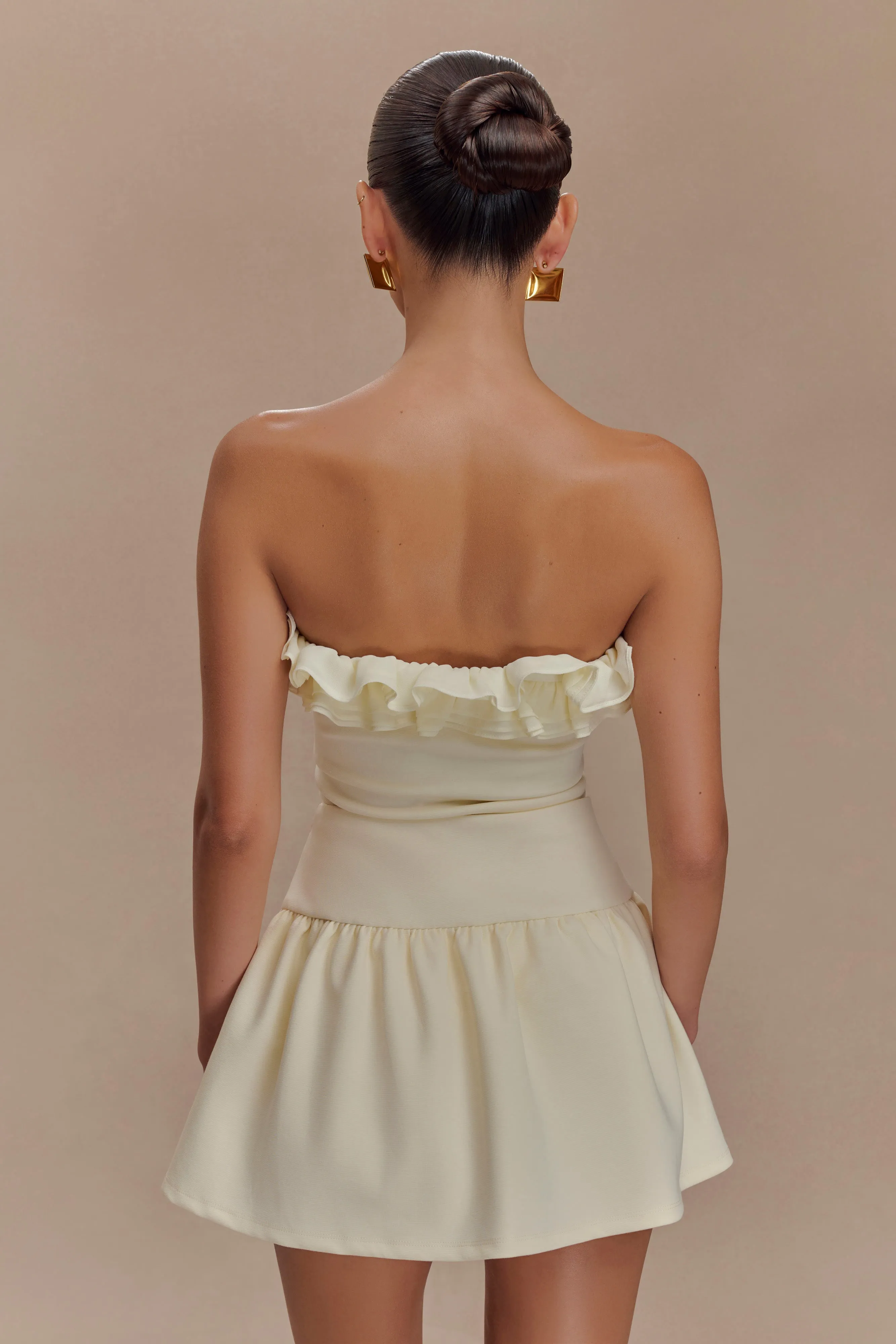 Jennie Frill Mini Skort - Ivory