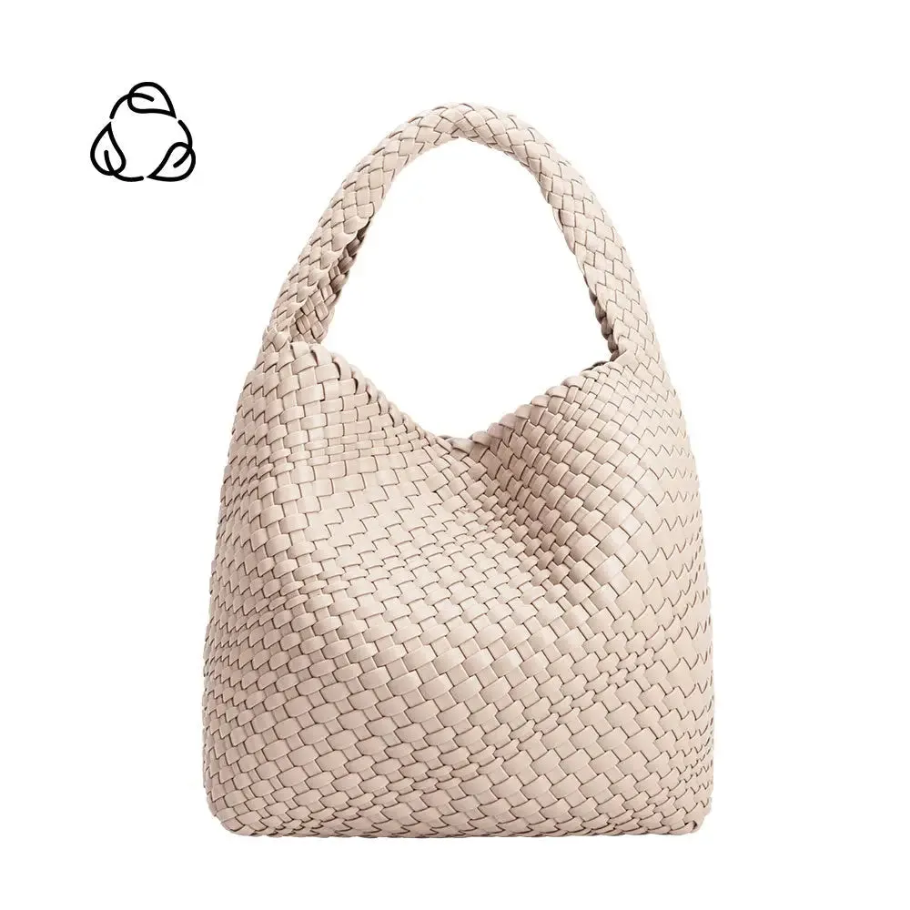 Johanna Recycled Vegan Shoulder Bag in Ivory