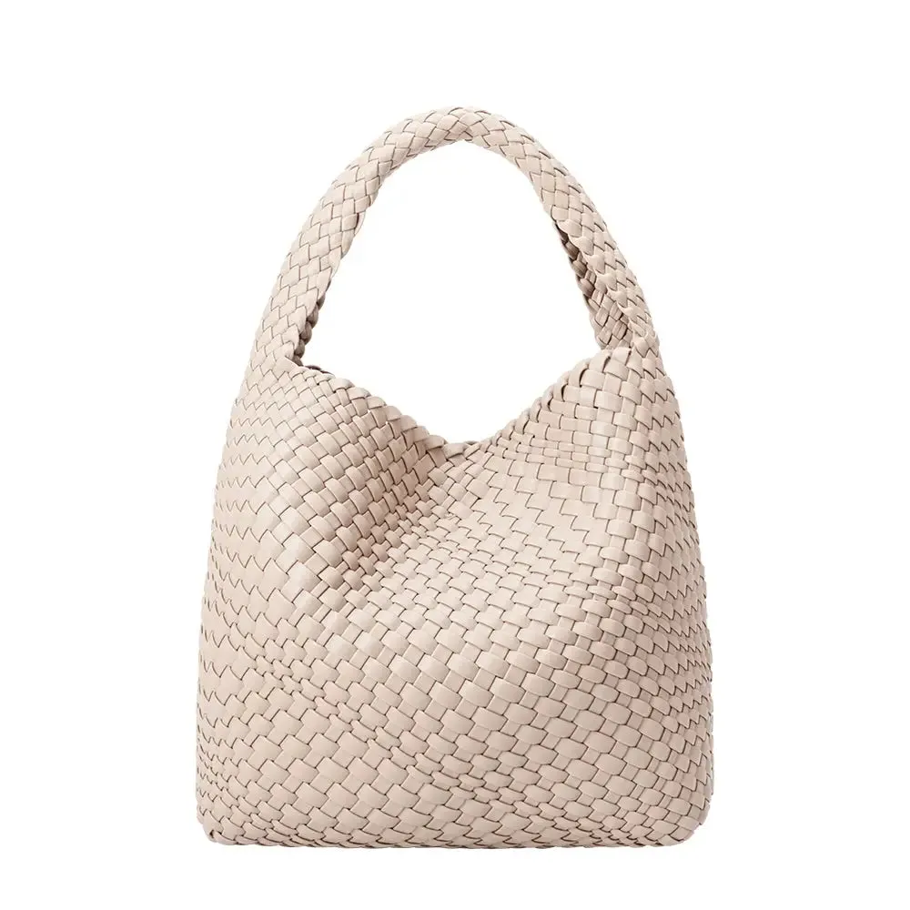Johanna Recycled Vegan Shoulder Bag in Ivory