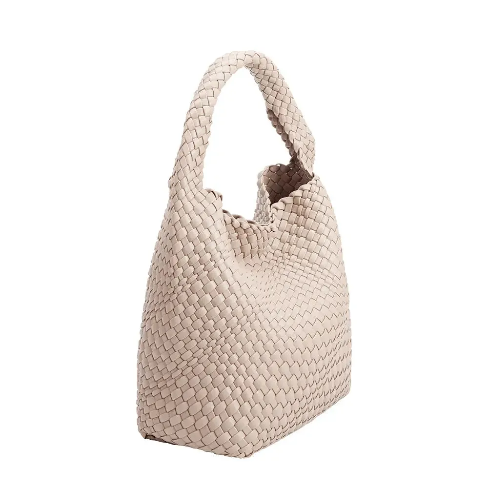 Johanna Recycled Vegan Shoulder Bag in Ivory