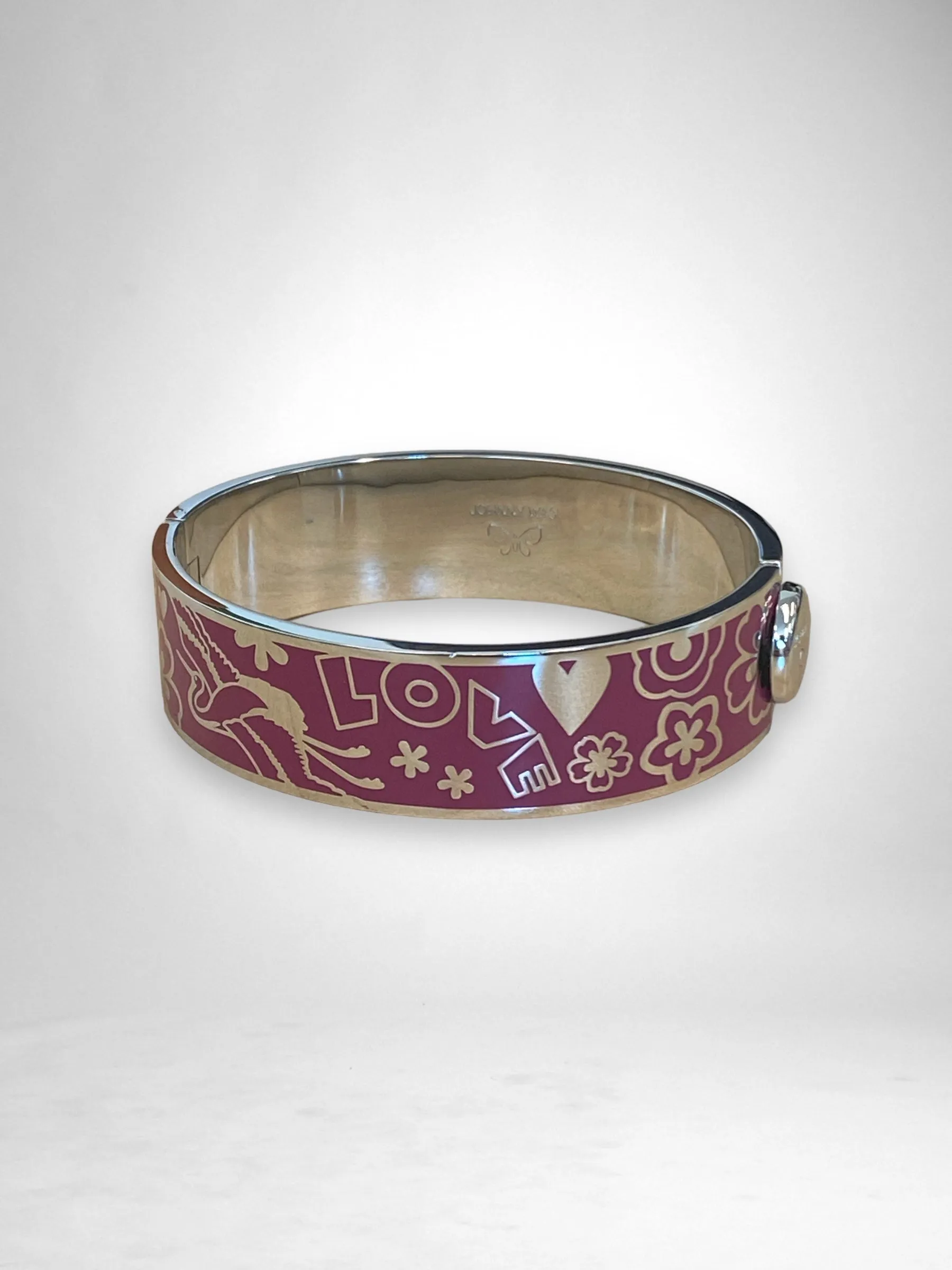 Johnny Was Small Love Hinged Bracelet Boho Chic CJ1122-O