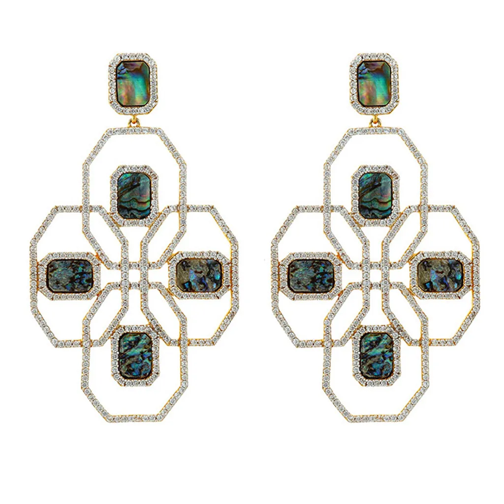 Juno Shield Earring - Abalone