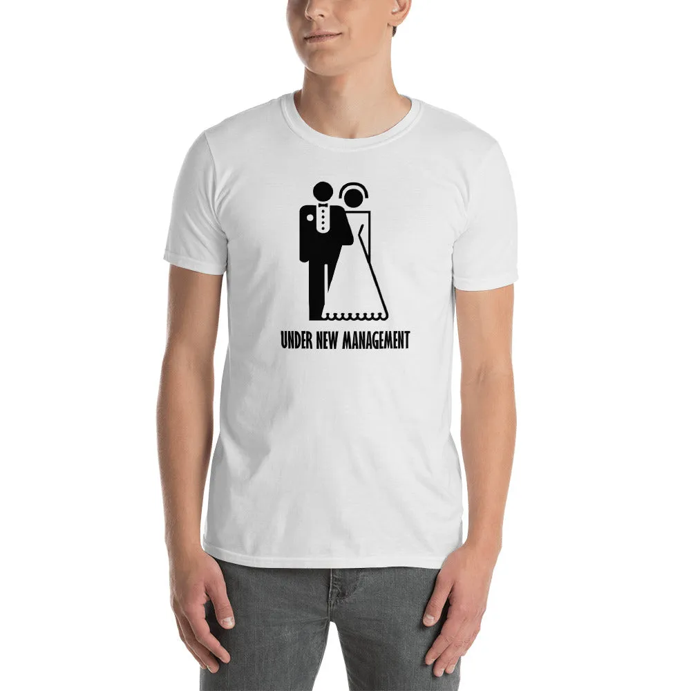 Just Married T Shirt Newly Married T Shirt White Under New Management T Shirt For Men