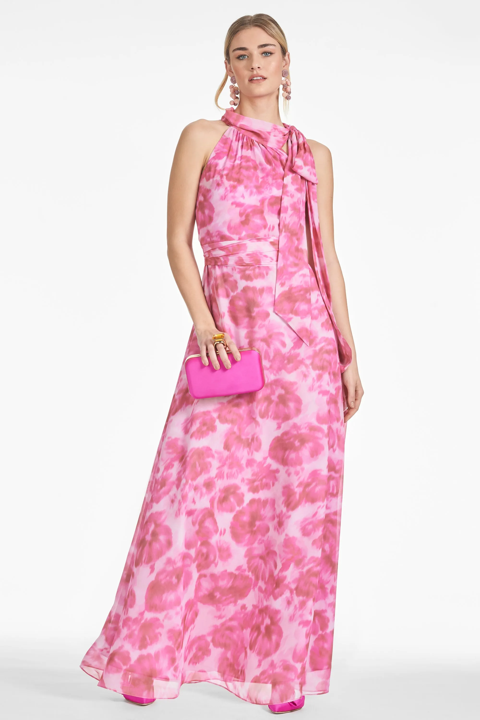 Kayla Gown - Pink Fantasia Bloom - Final Sale