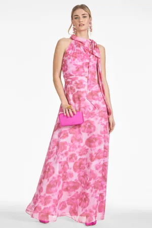 Kayla Gown - Pink Fantasia Bloom - Final Sale