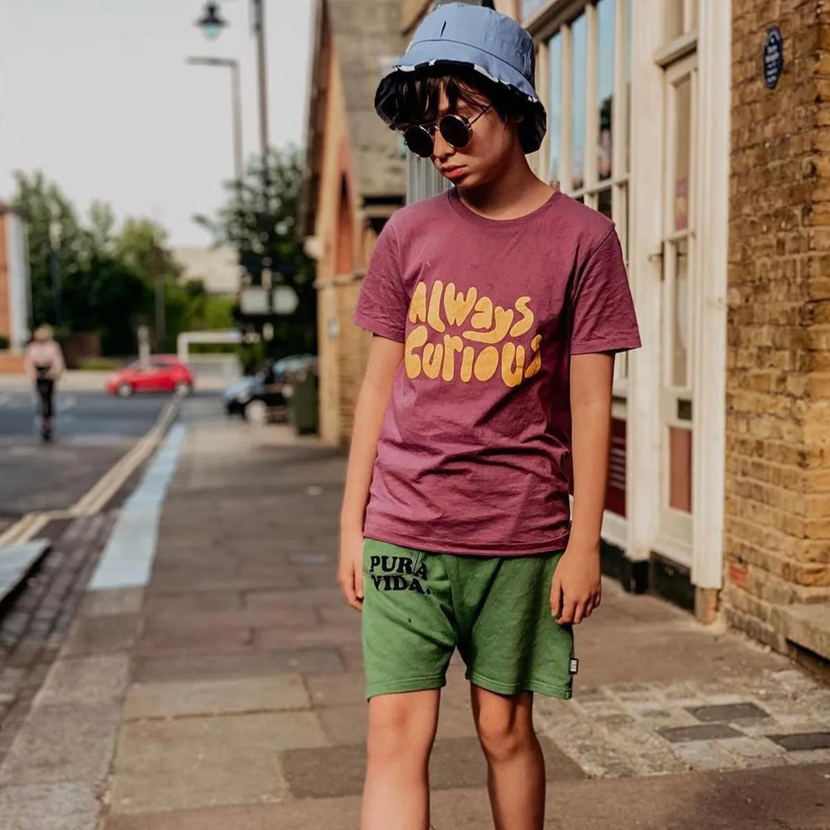 Kids Adventurer Bucket Hat: Denim Blue