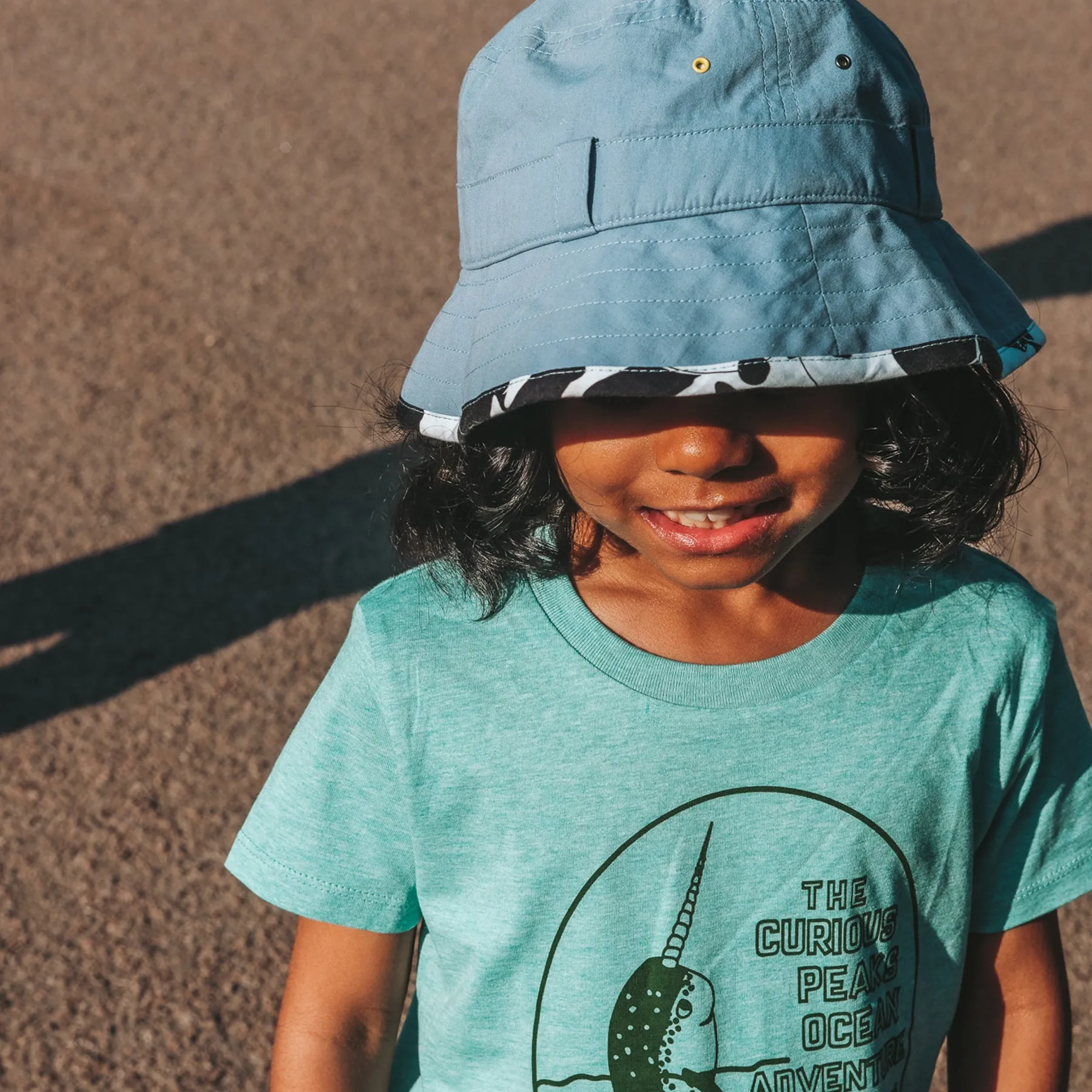 Kids Adventurer Bucket Hat: Denim Blue