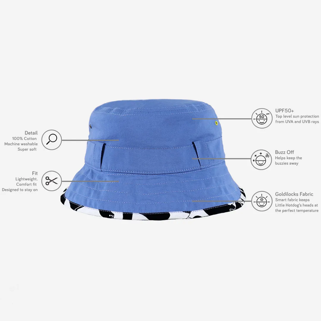 Kids Adventurer Bucket Hat: Denim Blue