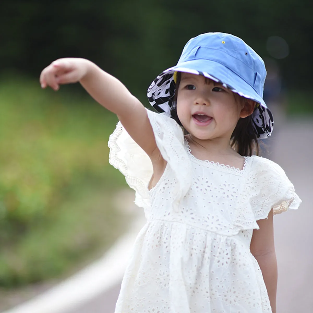 Kids Adventurer Bucket Hat: Denim Blue