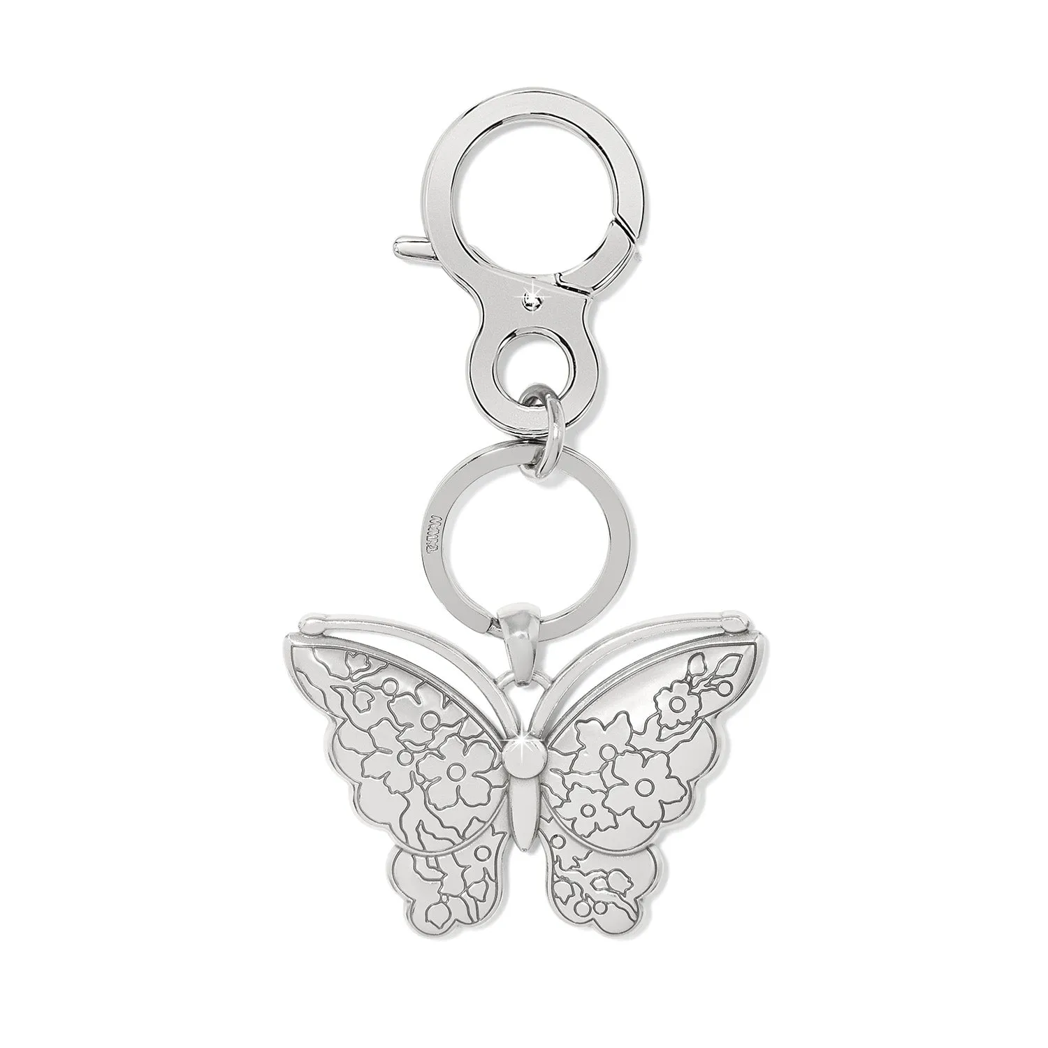 Kyoto In Bloom Indigo Butterfly Handbag Fob - E18643