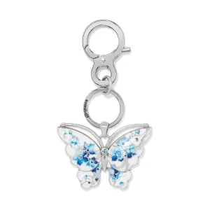 Kyoto In Bloom Indigo Butterfly Handbag Fob - E18643