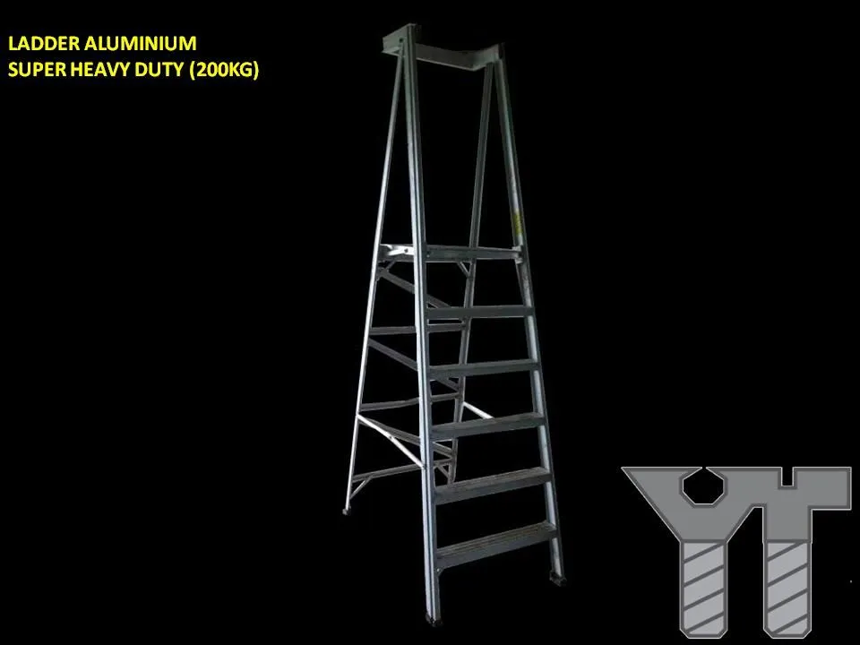 LADDER ALUMINIUM SUPER HEAVY DUTY 10 STEPS (200KG)