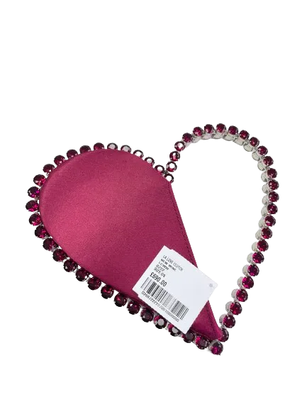 L'alingi Red Satin Love Top-handle Bag
