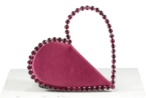 L'alingi Red Satin Love Top-handle Bag