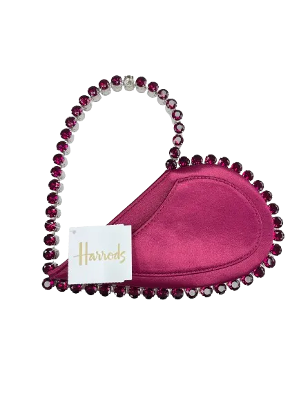 L'alingi Red Satin Love Top-handle Bag