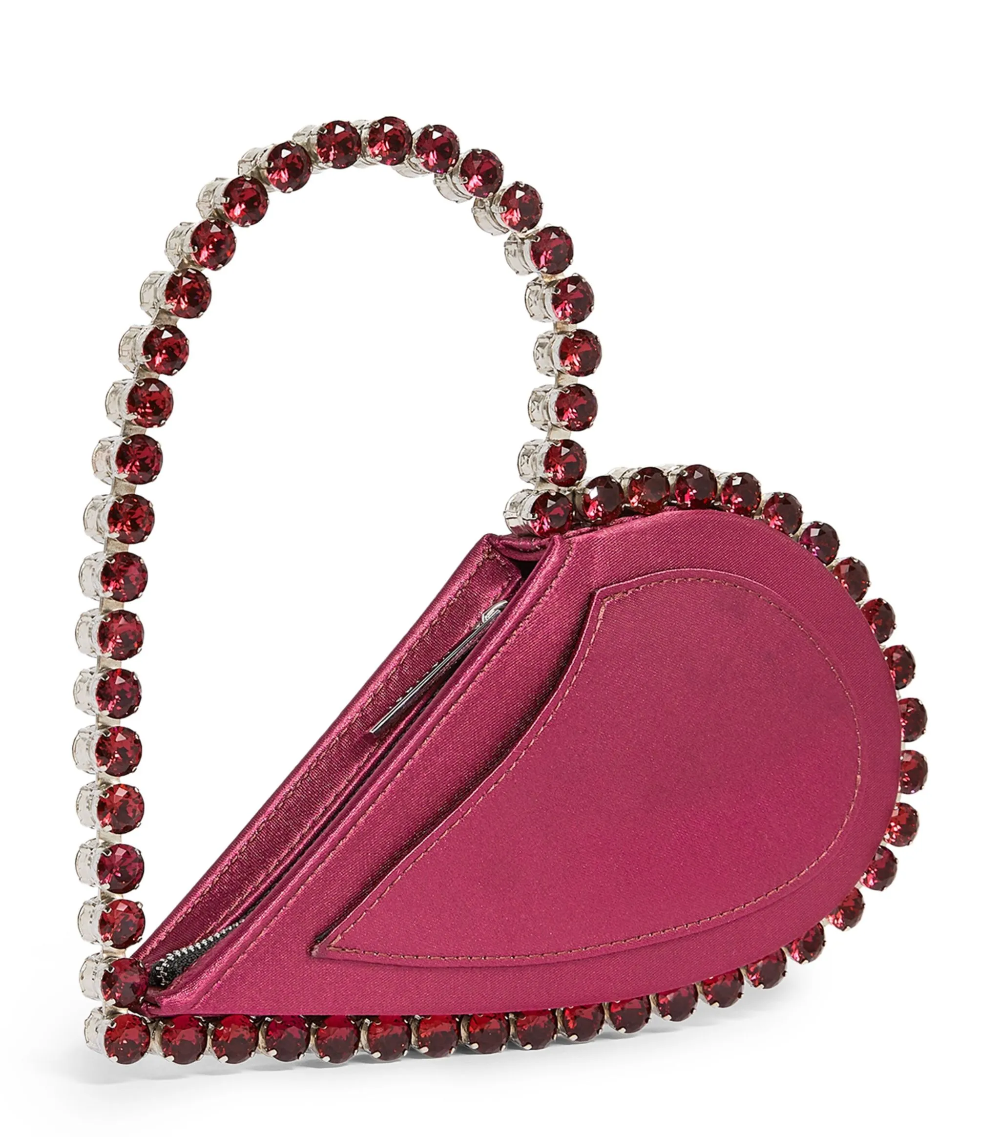 L'alingi Red Satin Love Top-handle Bag