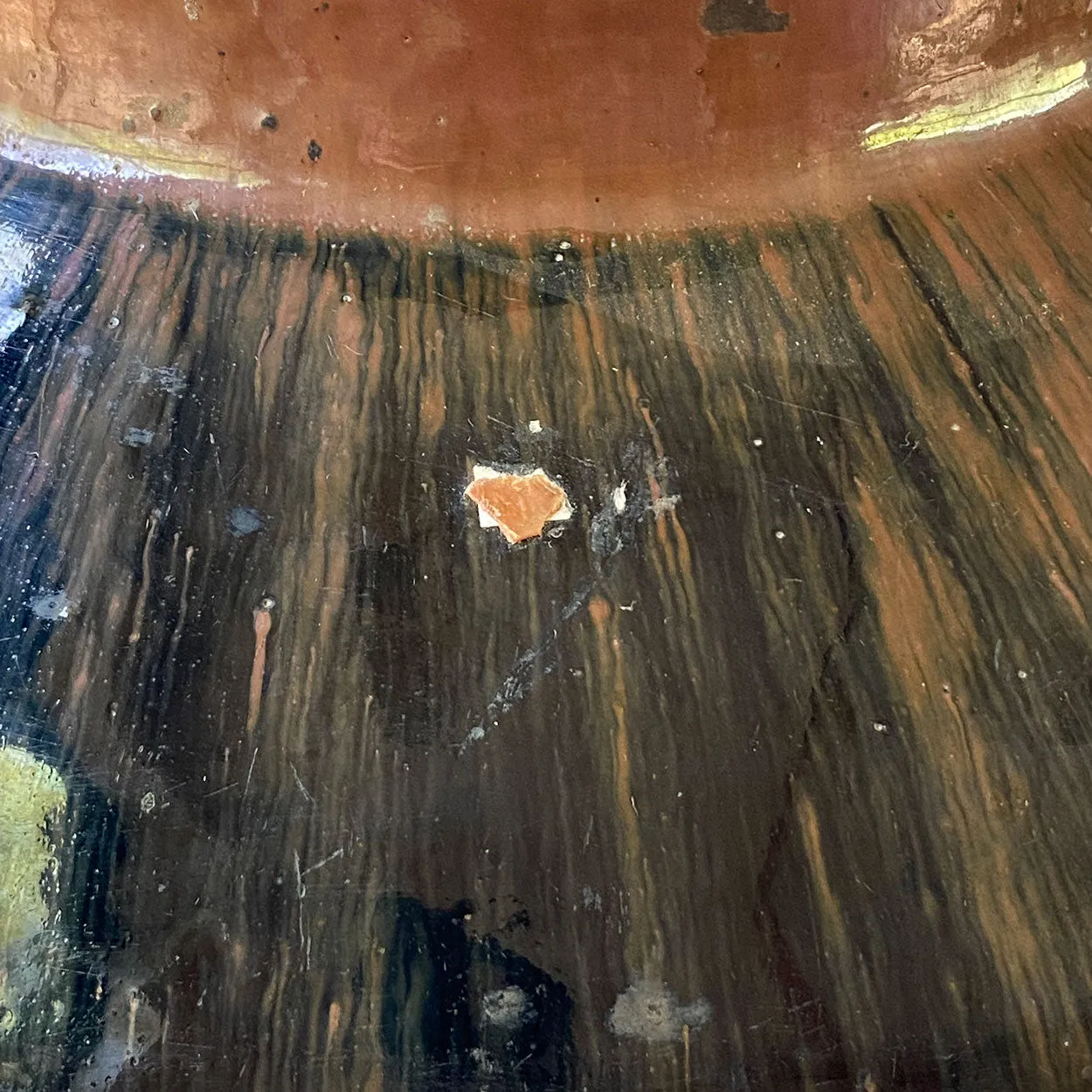 Large Chinese Stoneware Pottery Hare’s Fur Glaze Jar